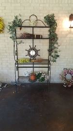 Wrought iron baker's rack