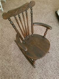 Vintage children rocking chair