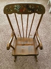Vintage children rocking chair
