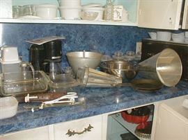 lots of baking supplies