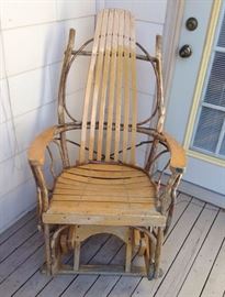 Wood rocking chair