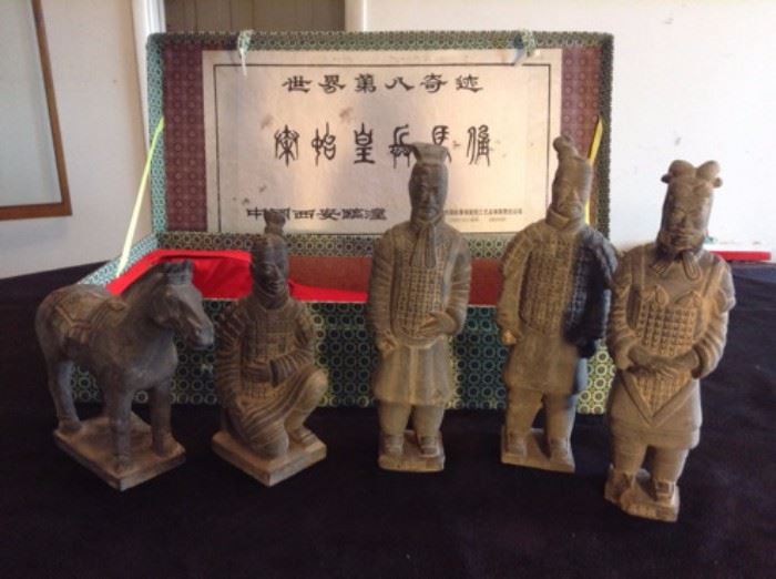 Asian ceramic figurines
