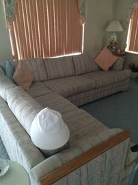 Sectional with sleeper sofa
