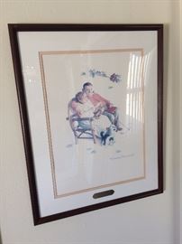 Norman Rockwell Ages of Love - Fondly Do We Remember w/ COA 