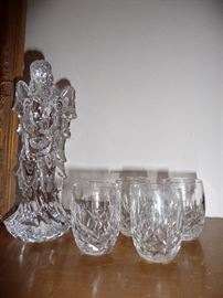 WATERFORD ANGEL AND GLASSWARE