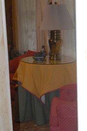 draped table