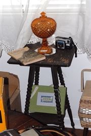 antique lamp table