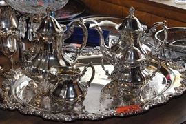 silver tea service