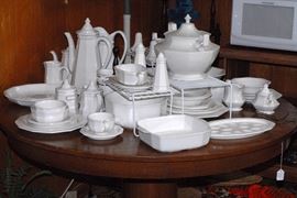 white china set