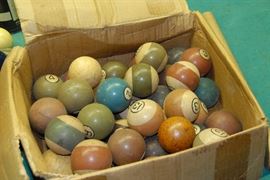 antique billiard balls