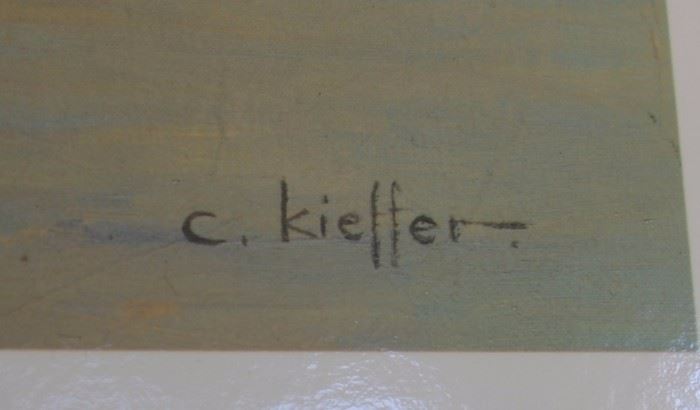 "C. Kieffer" Signed Art Work