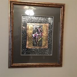 framed metal art