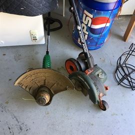 BLACK & DECKER LANDSCAPE EDGER, PEPSI COOLER,  and EDGER
