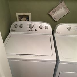 Like NEW pair of WHIRLPOOL HIGH-EFFICIENCY WASHER & ELECTRIC DRYER SET. $500 TODAY!!!!