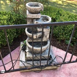 OUTDOOR LIGHTED WATER FEATURE