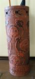 Antique Red Ware Cane Stand