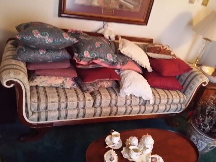 early 1900's or late 1800's divan (may be reporduction}