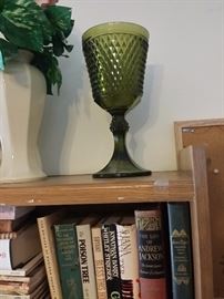 books and vases