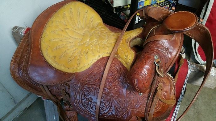 detail of saddle