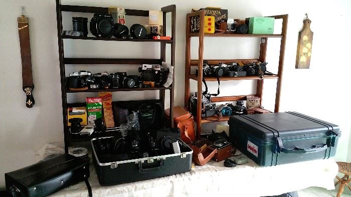 Cameras galore - small, medium and large format