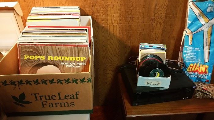 LP's and 45's