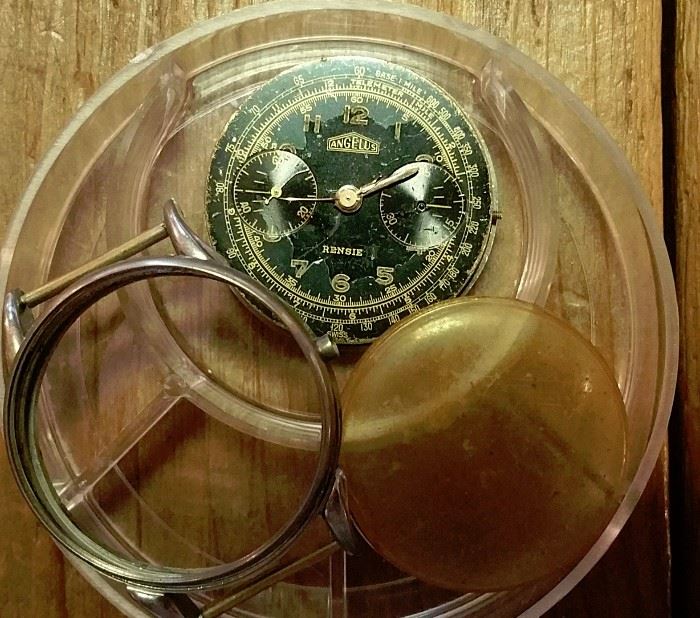 'Angelus - Rensie' aviator watch -  in pieces, needs your loving attention....and worth it, too!