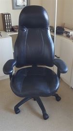Leather High Back Office Chair by Lifeforms with 4 adjustments. You can work in this chair forever. 