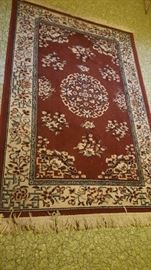 Burgandy rug   $20