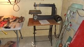 Jig saw and lathe, hand tools