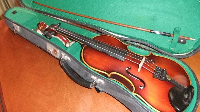 German Violin in case with bow