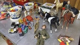 vintage boys' toys, GI Joe, horses