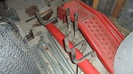 car repair ramps, harrow attachments, iron and steel what nots