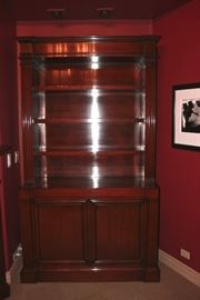 Custom Alder Wood Cabinet    90"H x 50"W x 21"D 