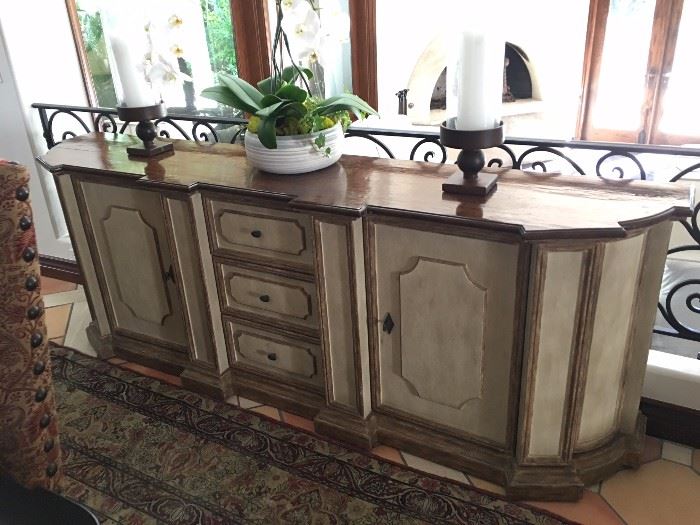 Wooden sideboard only  96"W x 19.75"D x 34 1/2" H