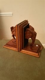 Pair wood bookends