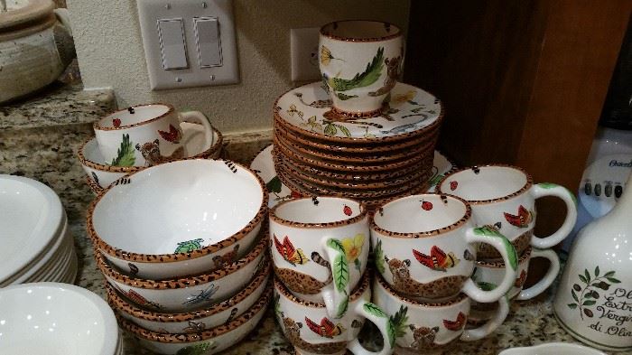 One of several sets of unusual dishes