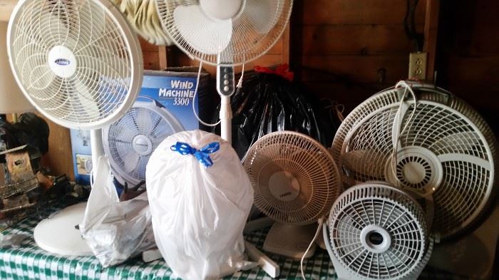 Need a Fan to keep you cool or move that warm air around inside your house this winter, we have all sizes.