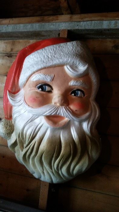Vintage Santa Claus face - large