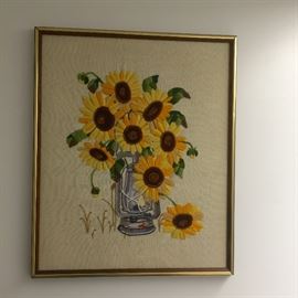 Framed embroidery