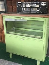 Vintage bakery cabinet