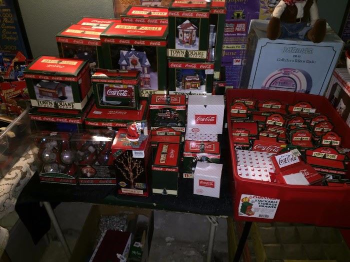 100s and 100s of coke coca items many new in boxes 
