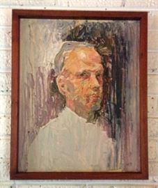 Portrait, Initialed MD