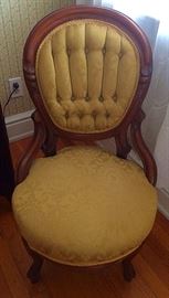 Antique Victorian Walnut Balloon Back Chair