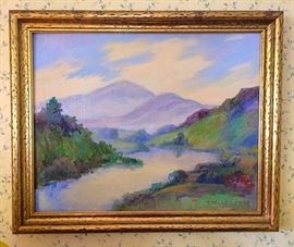 Lovely Landscape Painting by Local Artist Idelle Luntz