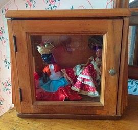 Antique Small Display Cabinet, Dolls