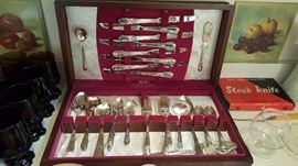 1847 Rogers Bros. silver plated flatware set