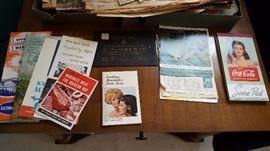 Vintage papers and maps