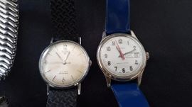 Vintage windup Timex and Dorset watches