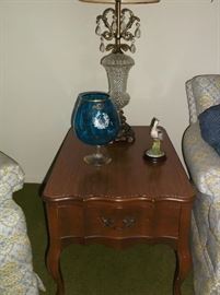 One of two side tables