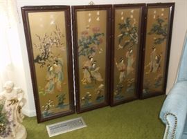 Asian four seasons panels